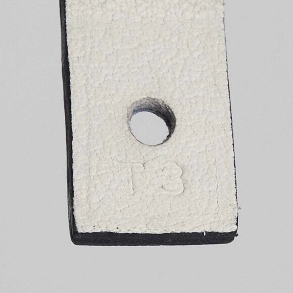 Hermes Bleu Brighton/White Swift Leather Palladium Plated Medor Infini Double... - Picture 7 of 10